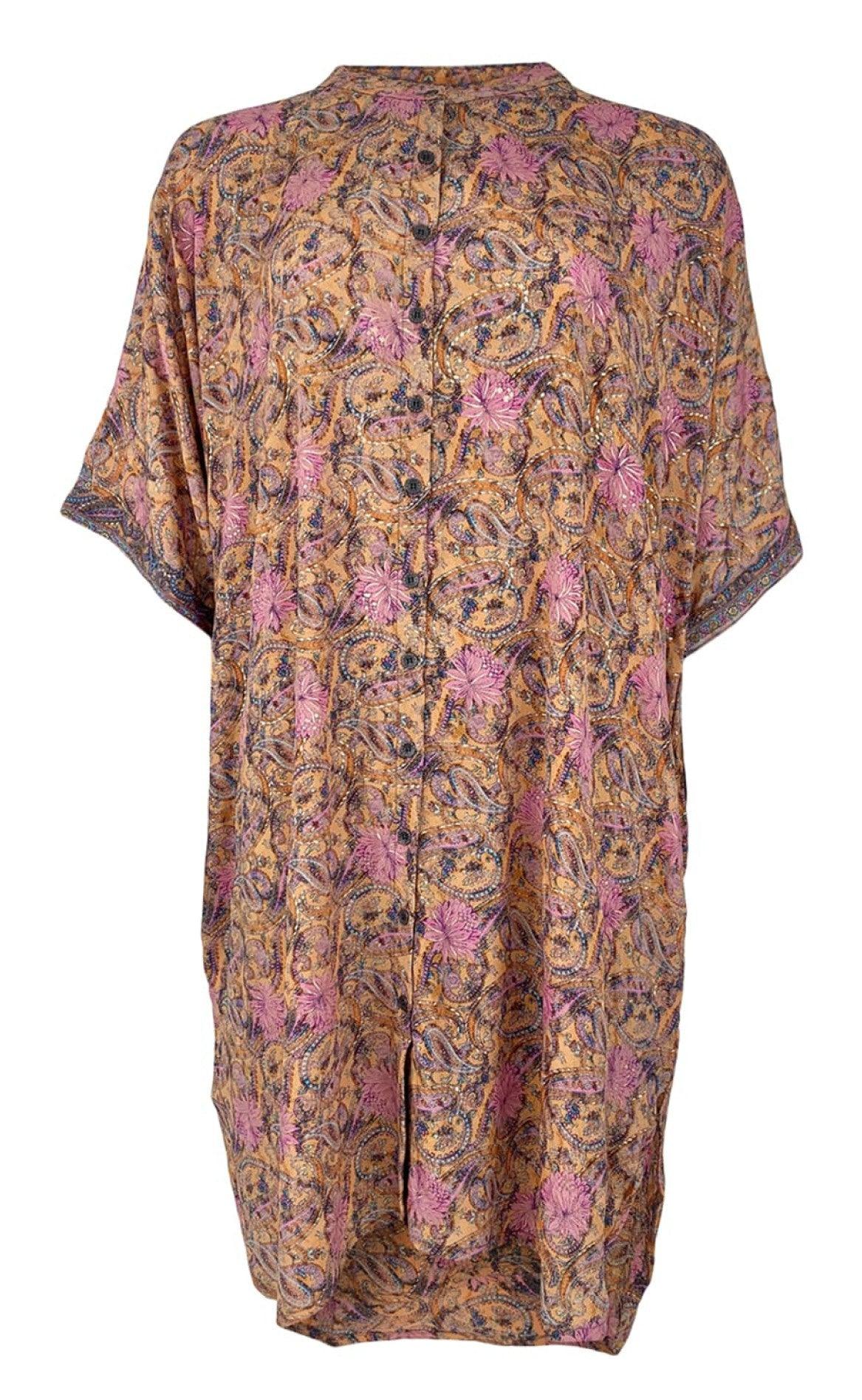 Black Colour Bluse - Luna Tunic - Pastel Peach