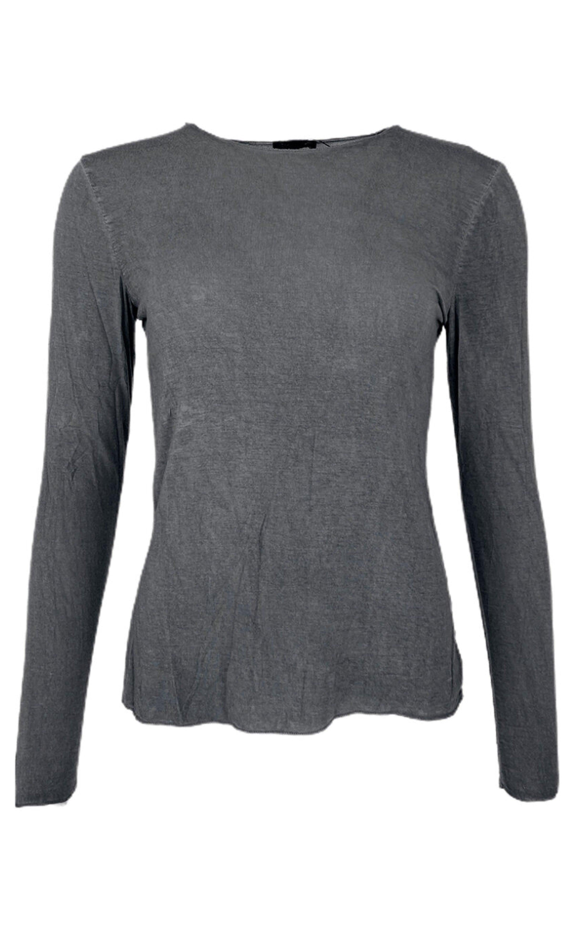 Black Colour Bluse - Malle - Grey