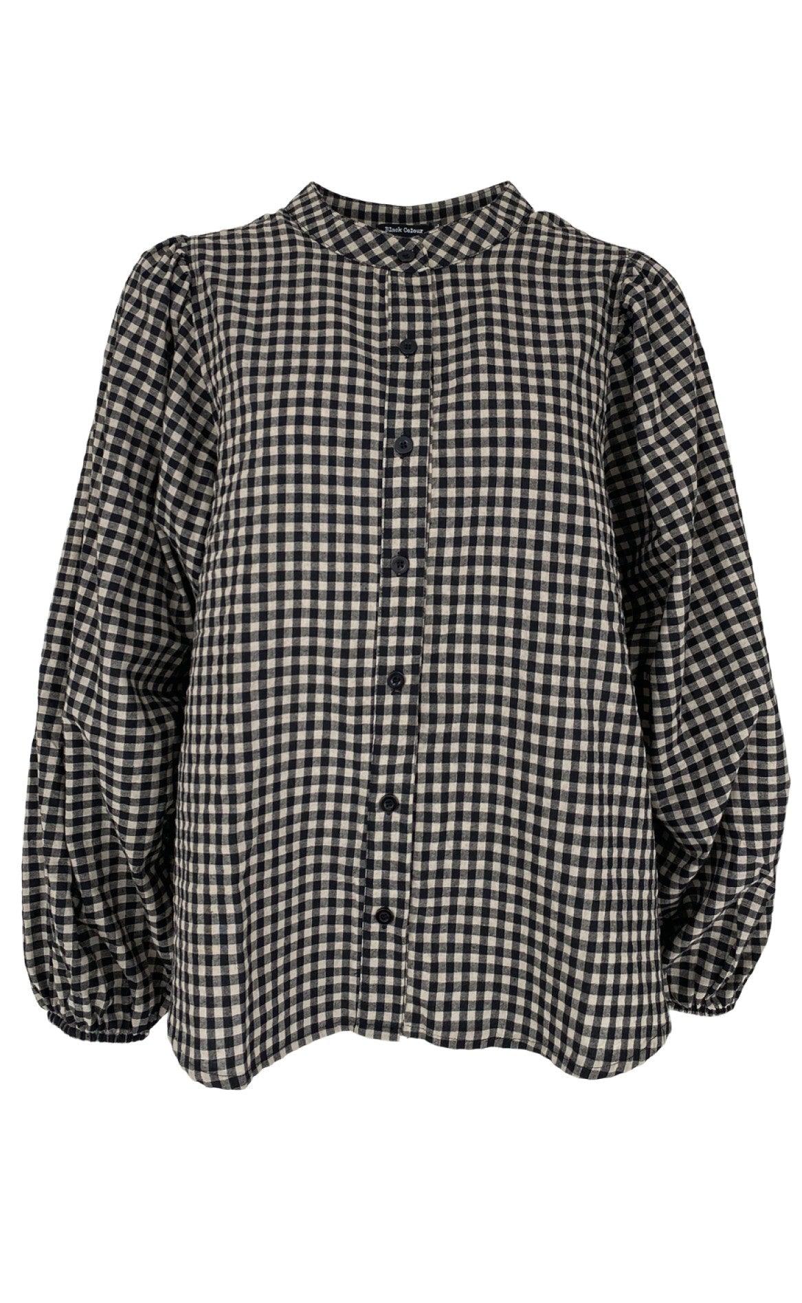 Black Colour Bluse - Monica - Black