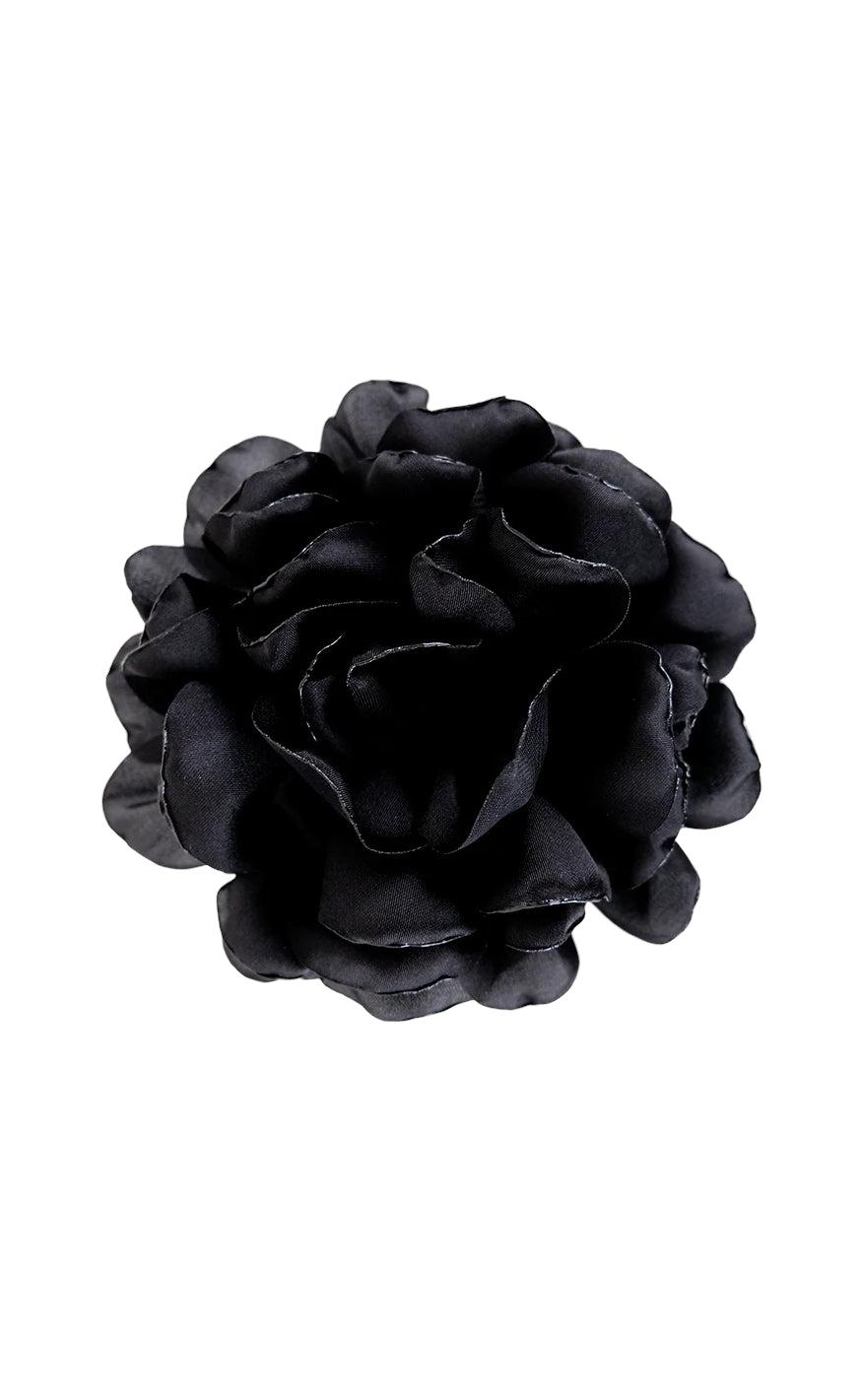 Black Colour Broche - Fiora - Black