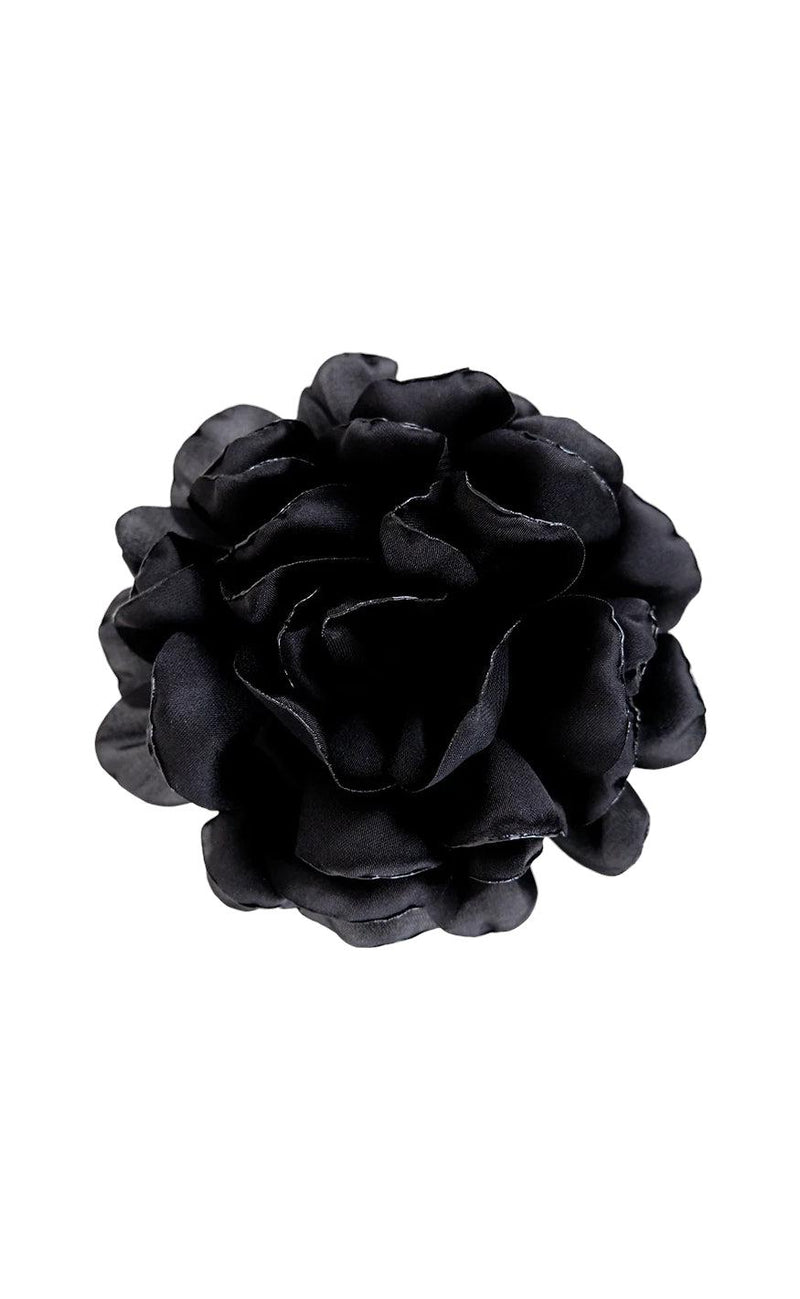 Black Colour Broche - Fiora - Black