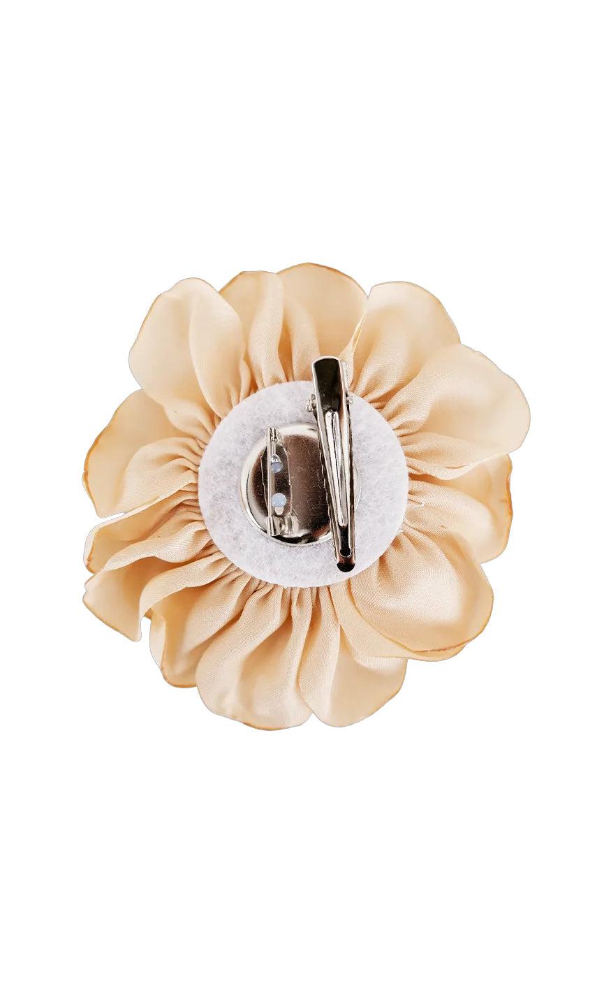 Black Colour Broche - Fiora - Nude