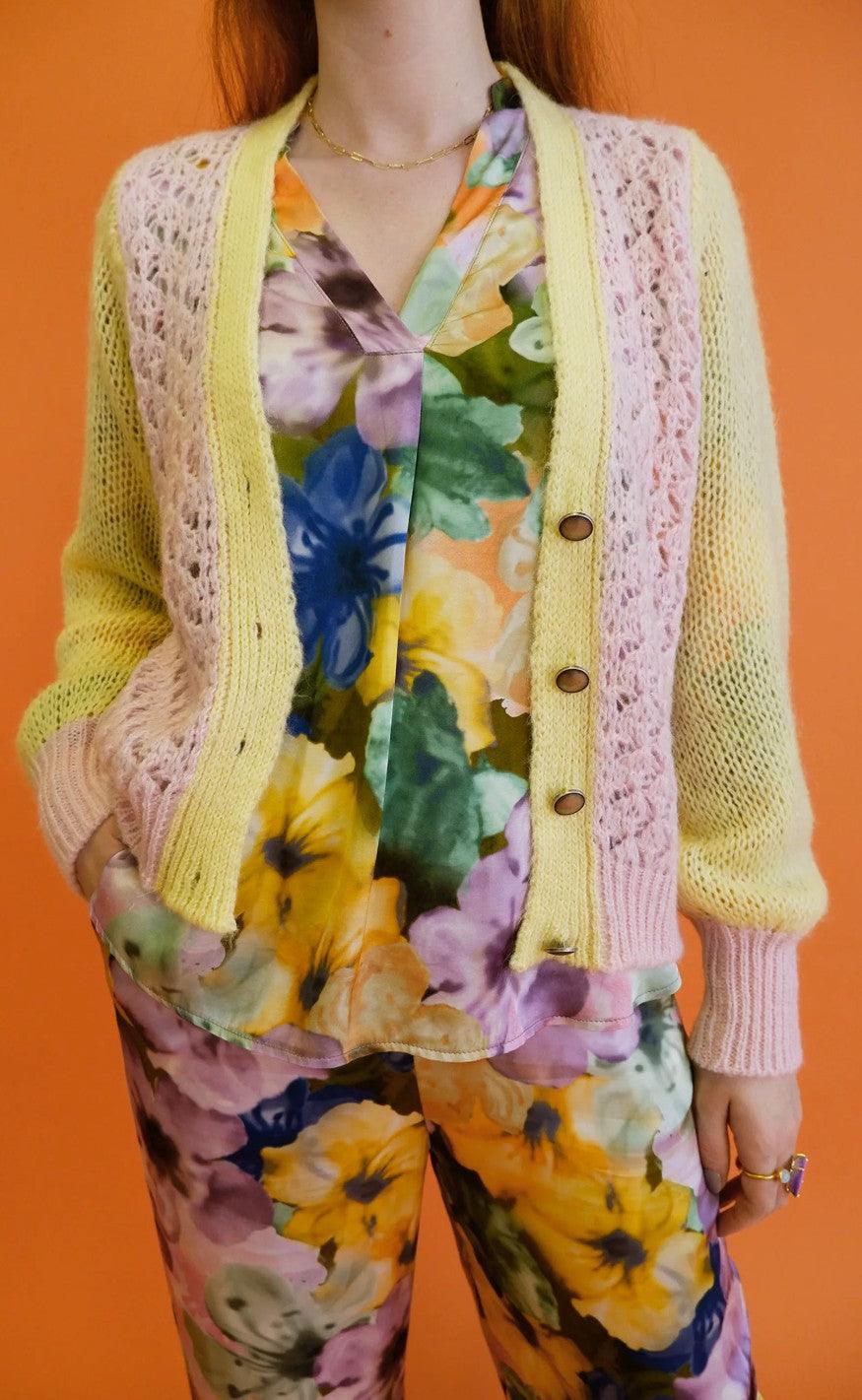 Black Colour Cardigan - Lina - Rose