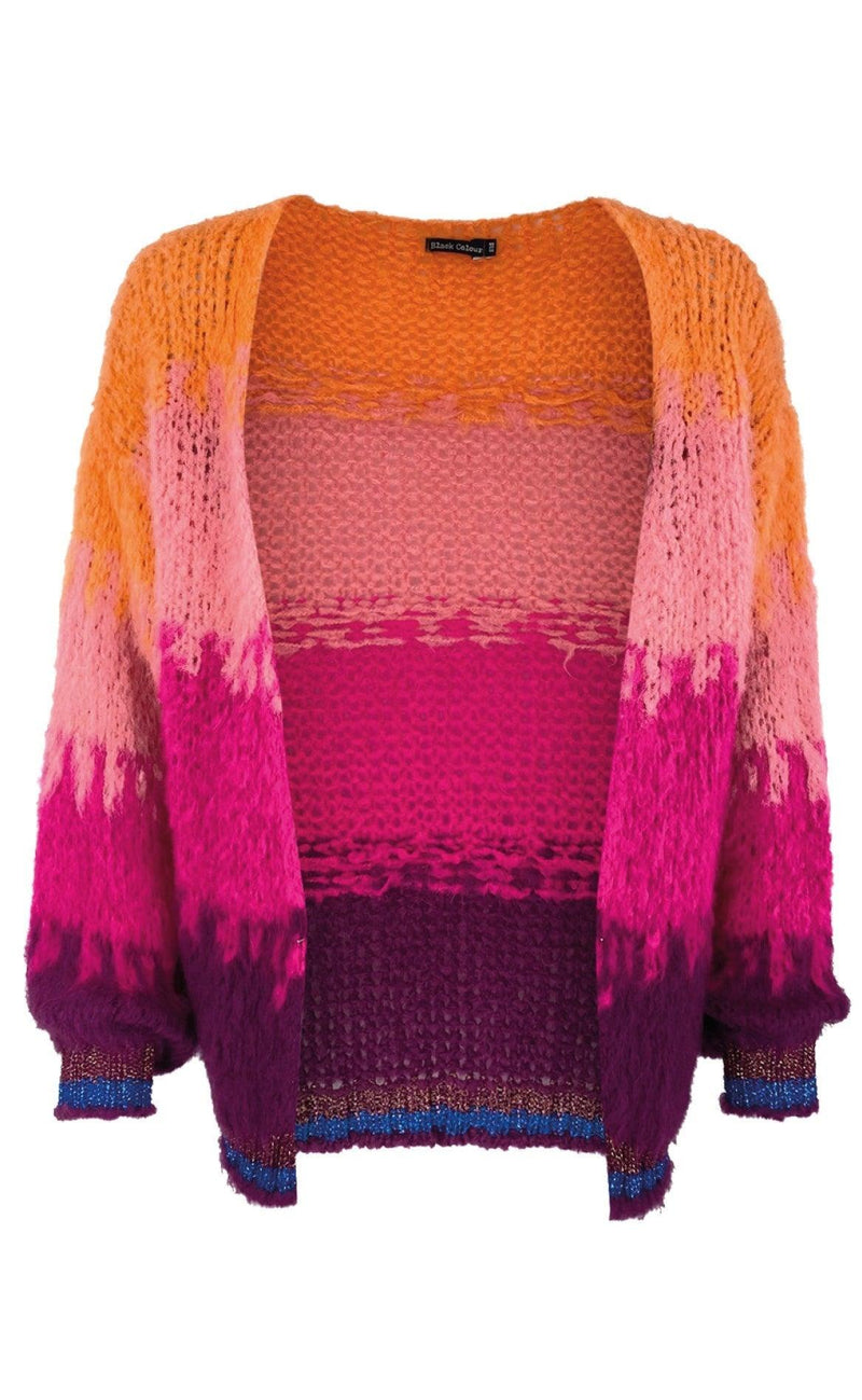 Black Colour Cardigan - Nynne - Multicolor