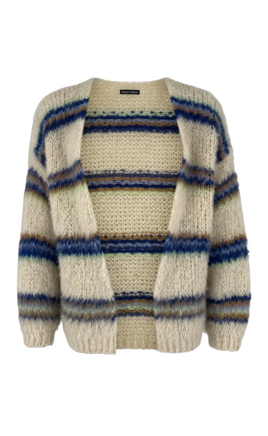 Black Colour Cardigan - Tiffany - Creme