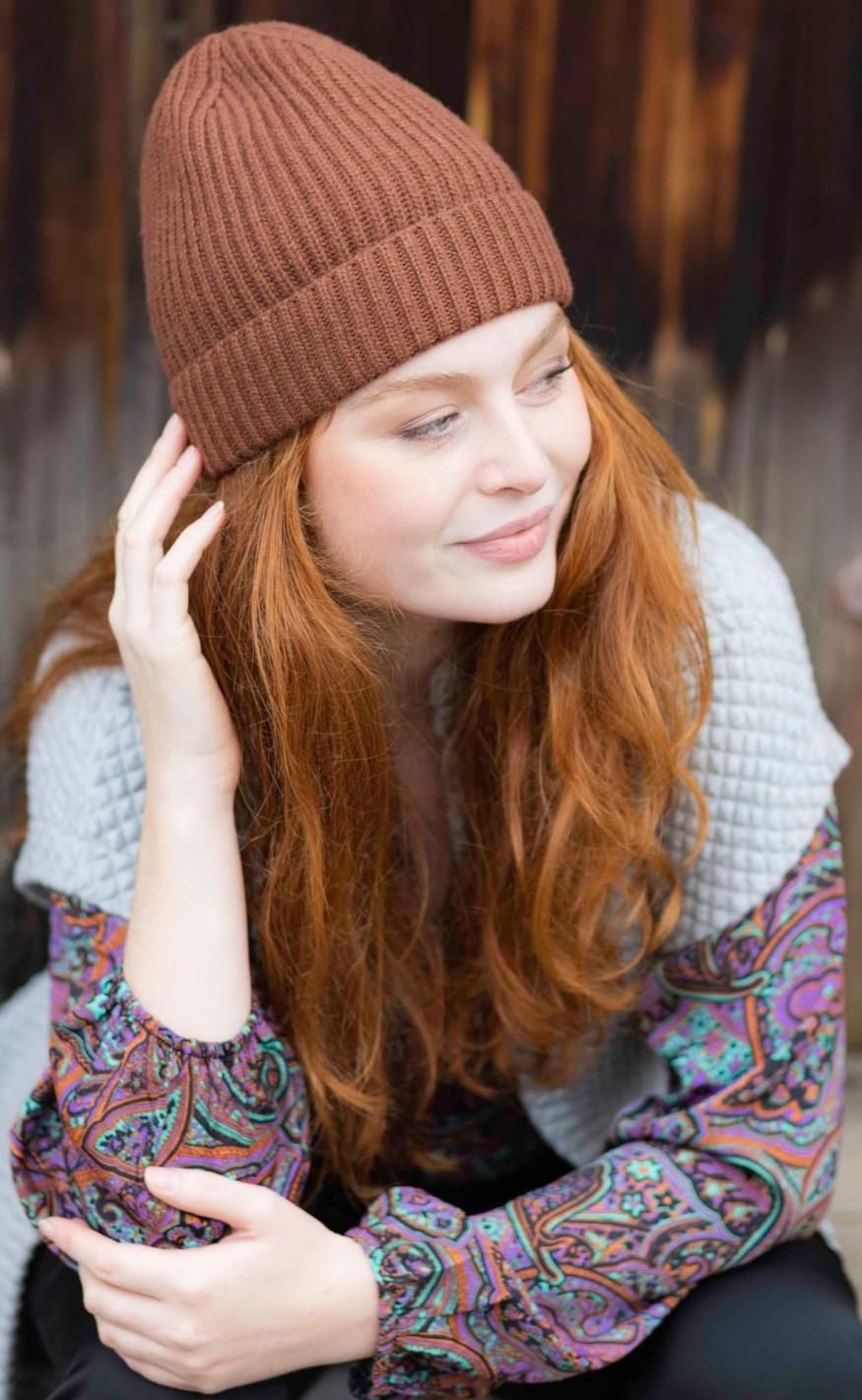Black Colour Hat- Grape - Coffee