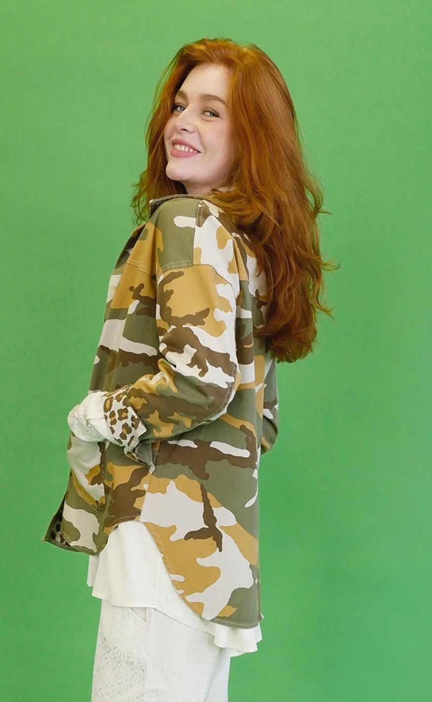 Black Colour Jakke - Amy - Khaki