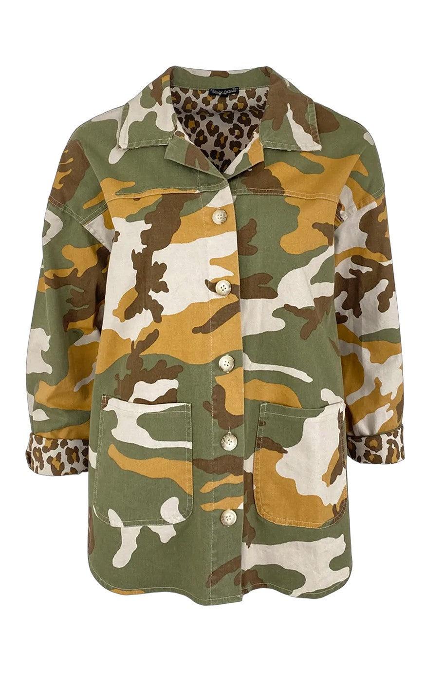 Black Colour Jakke - Amy - Khaki