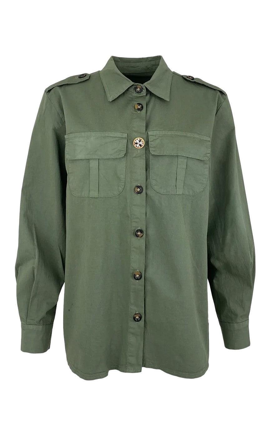 Black Colour Jakke - Angie - Army