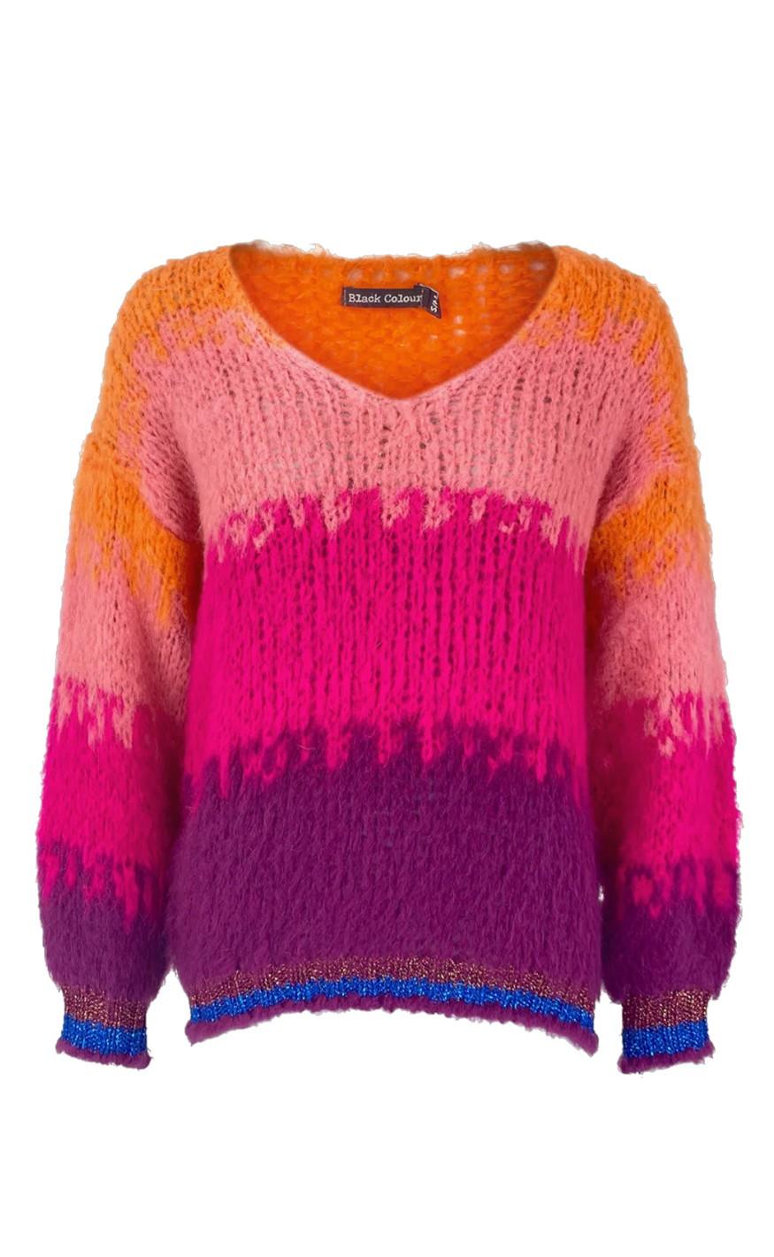 Black Colour Jumper - Nynne - Pink
