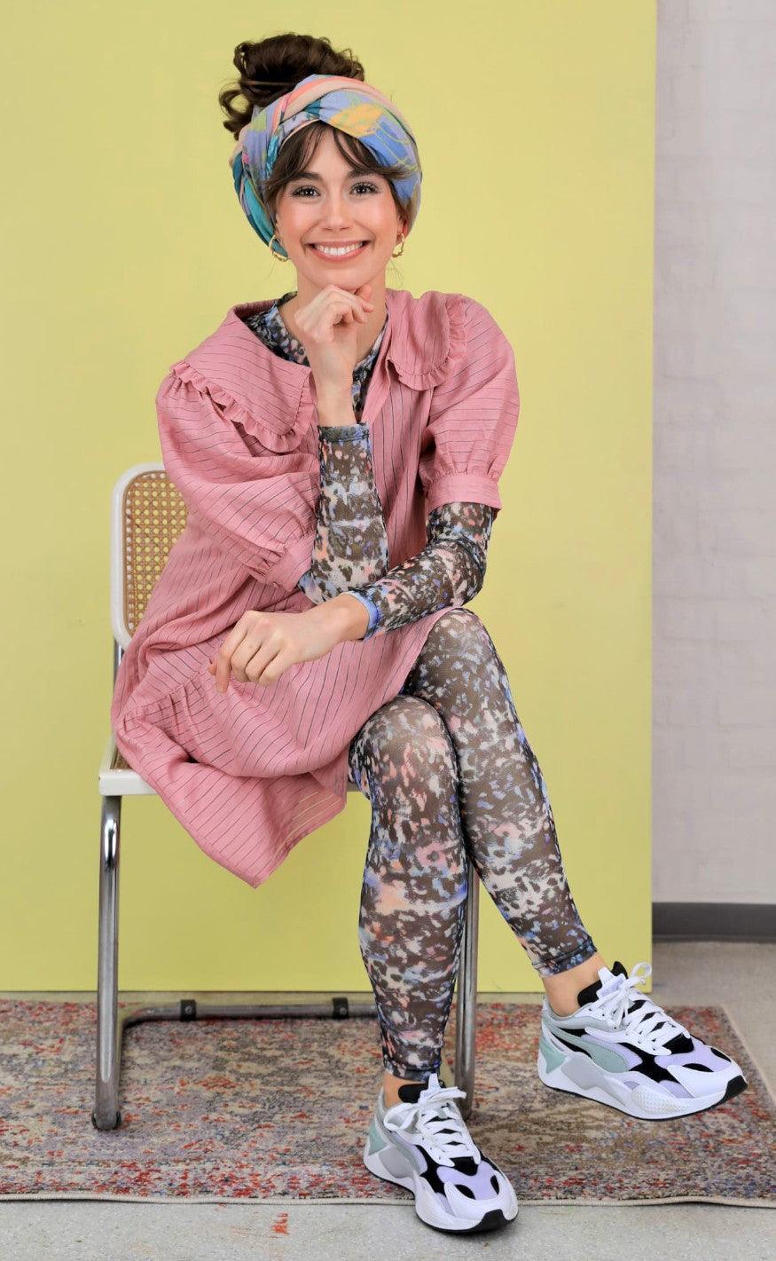 Black Colour Kjole - Dagny Midi - Old Rose
