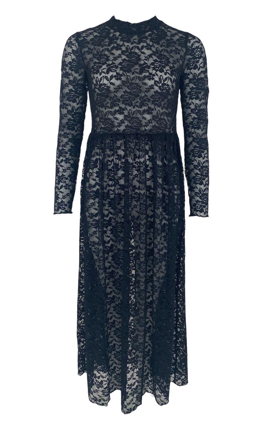 Black Colour Kjole - Eloise Lace - Black