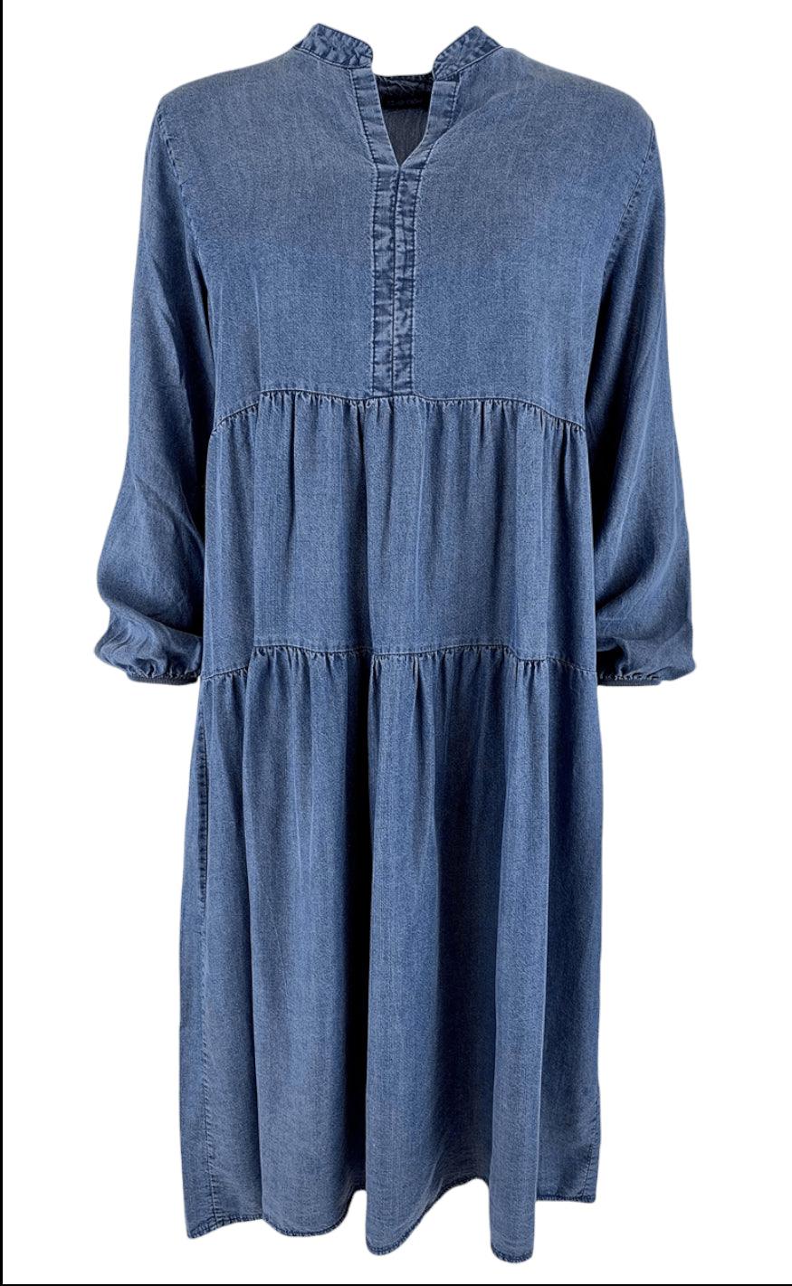 Black Colour Kjole - Frigg Denim - Denim Blue