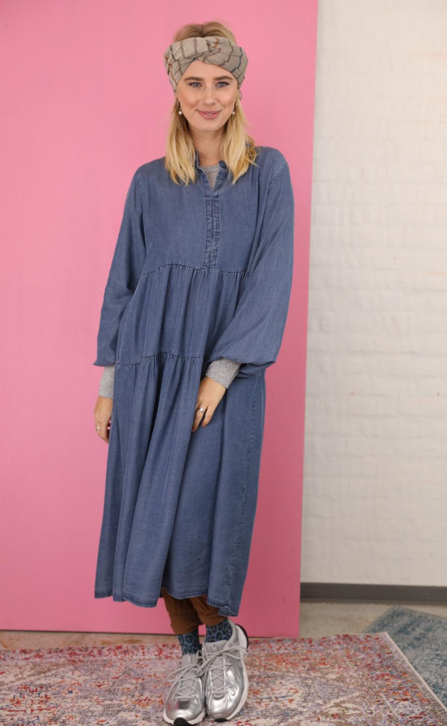 Black Colour Kjole - Frigg Denim - Denim Blue2