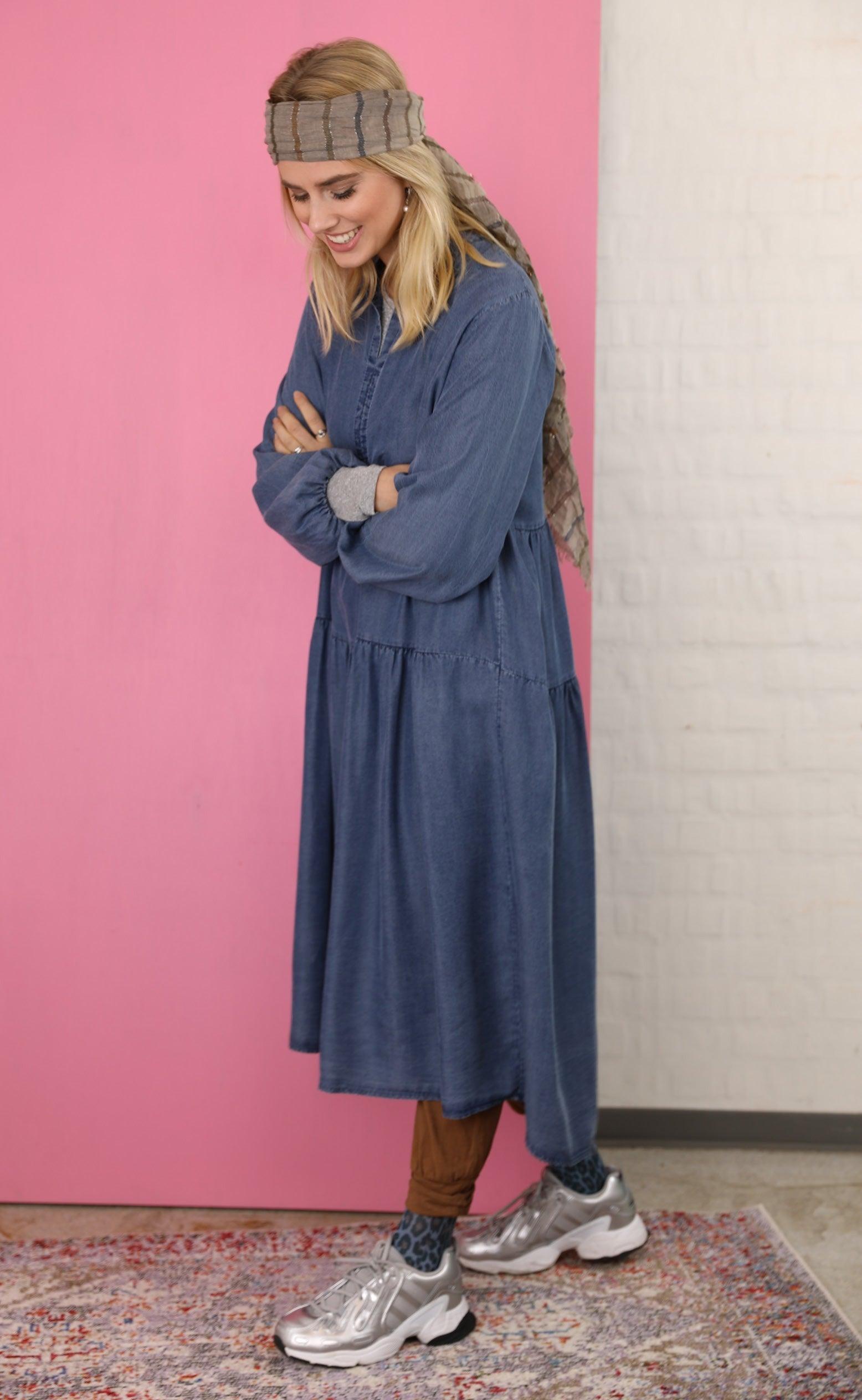 Black Colour Kjole - Frigg Denim - Denim Blue2