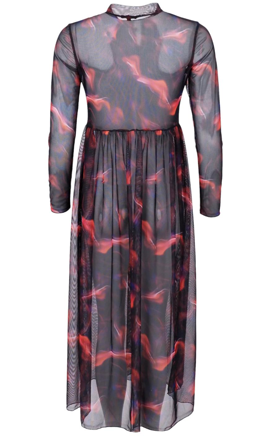 Black Colour Kjole - Goldie Tulle - Blurry Red