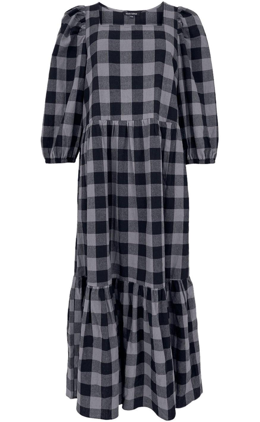 Black Colour Kjole - Lida - Grey