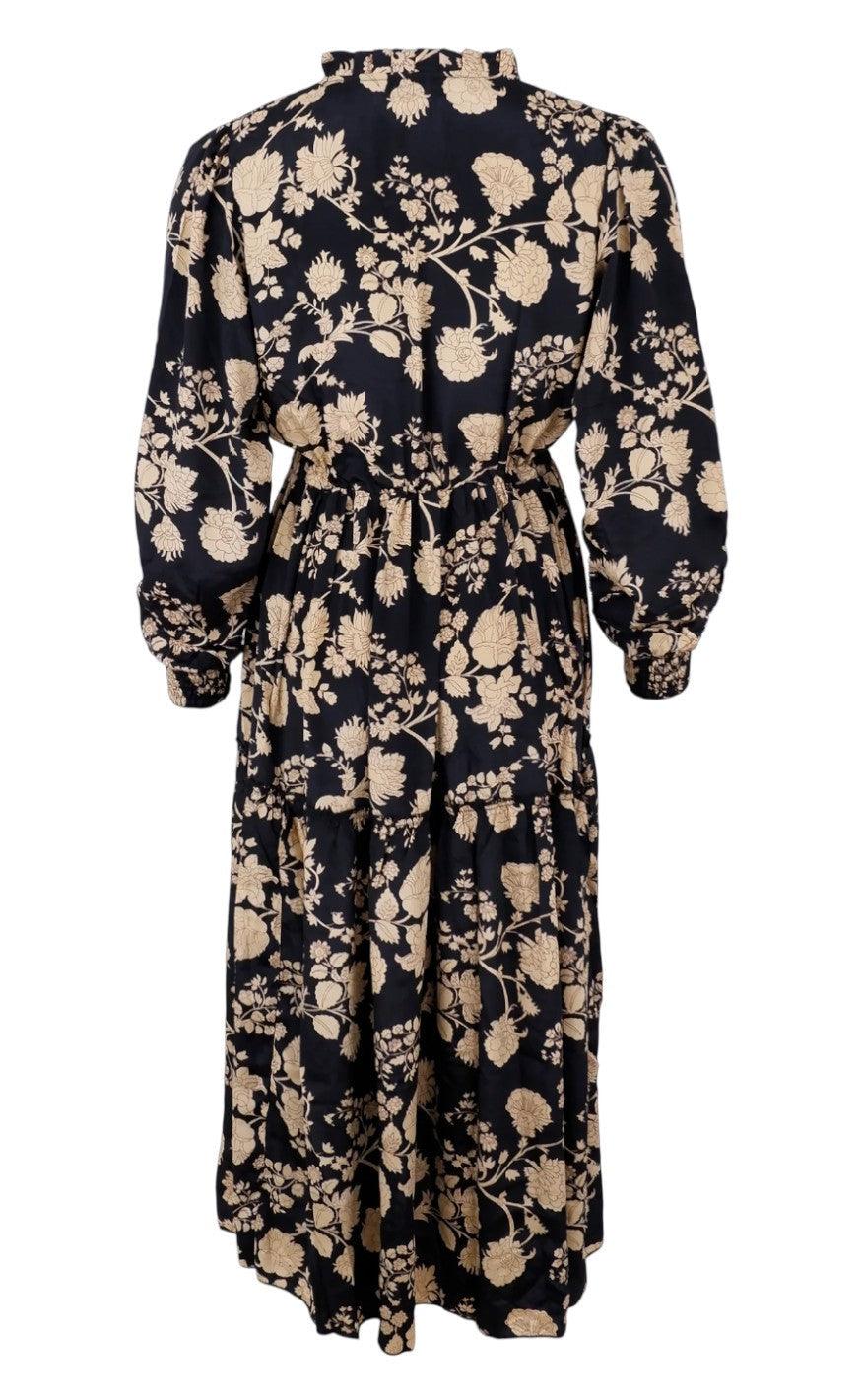 Black Colour Kjole - Luna Boho - Ivory Black