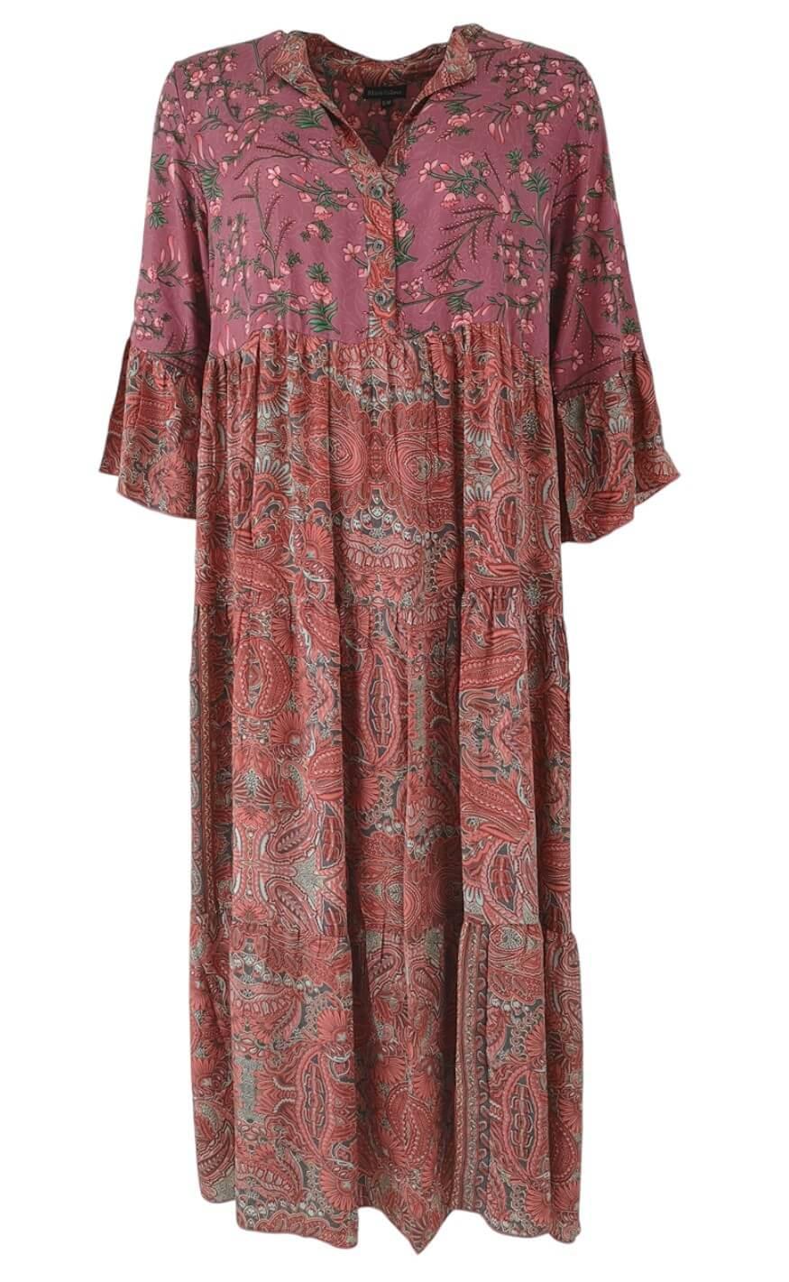 Black Colour Kjole - Luna Boho Long - Rose Mix