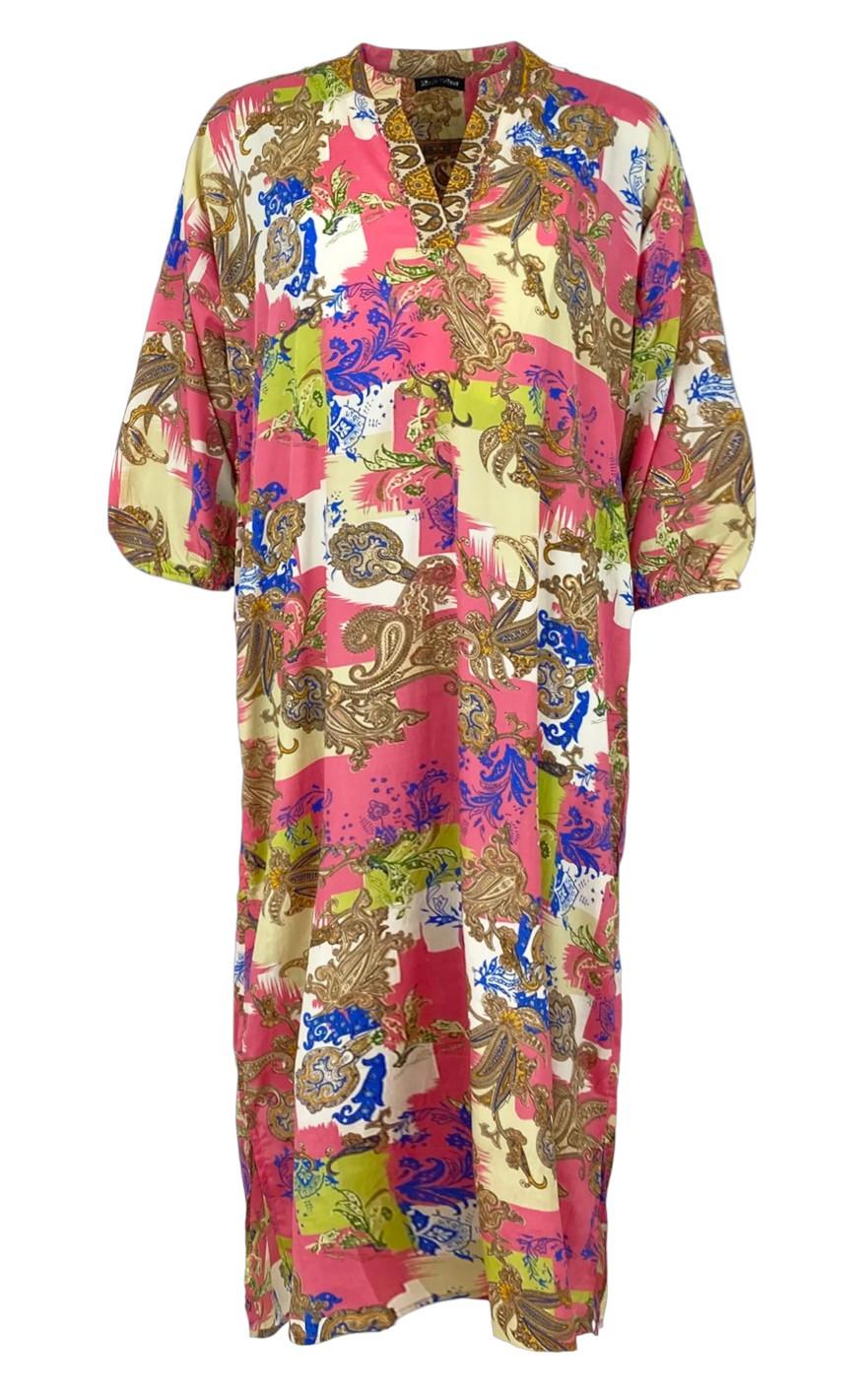 Black Colour Kjole - Luna Dakota Kaftan - Oriental Glaze