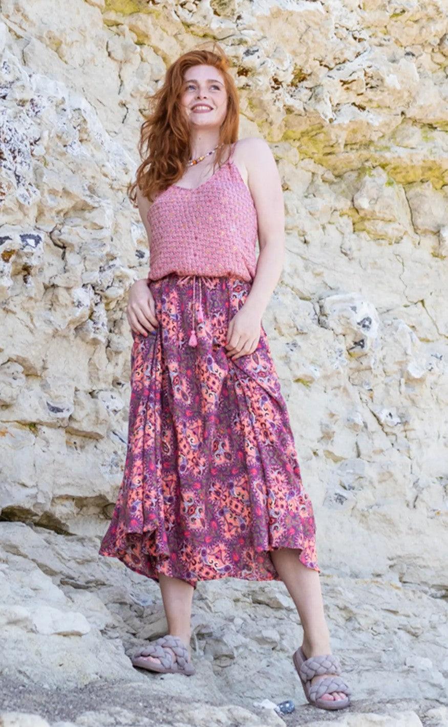 Black Colour Kjole - Luna Ella Strap - Vibrant Pink