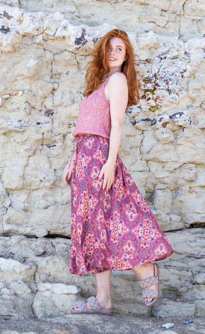 Black Colour Kjole - Luna Ella Strap - Vibrant Pink