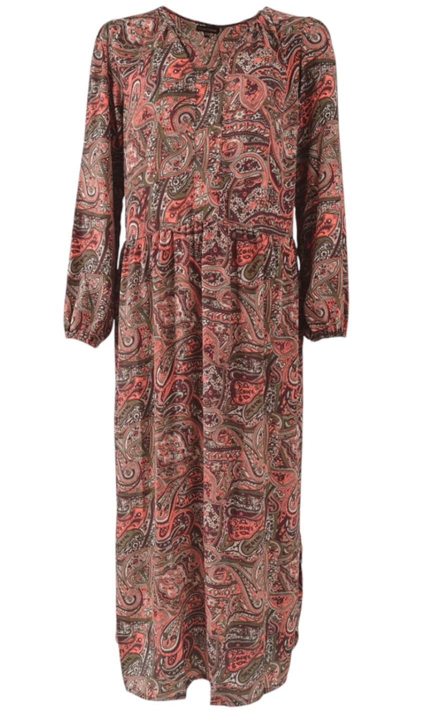 Black Colour Kjole - Luna Jo Boho - Paisley Coral