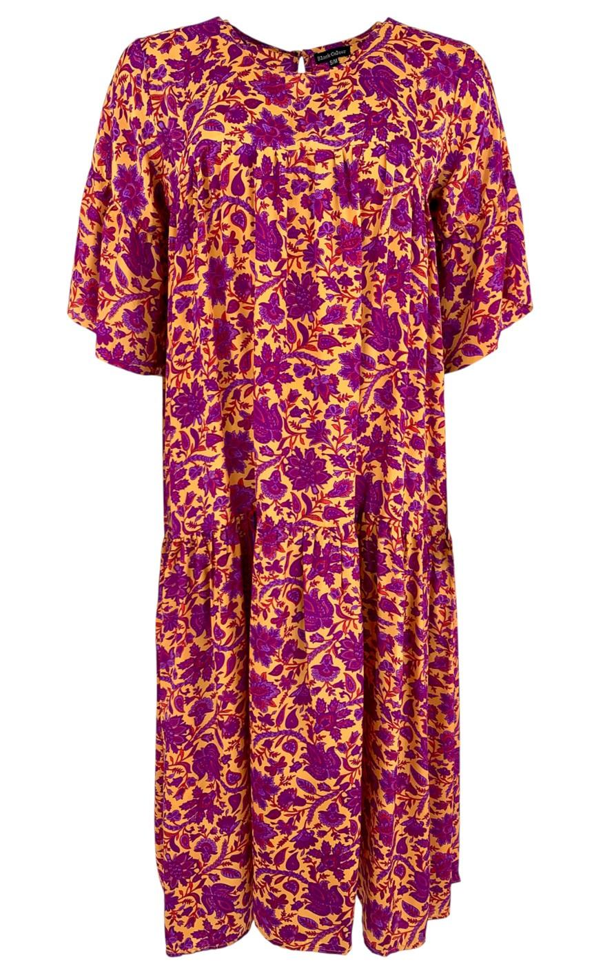 Black Colour Kjole - Luna LEX S/S Maxi - Exotic Vibe