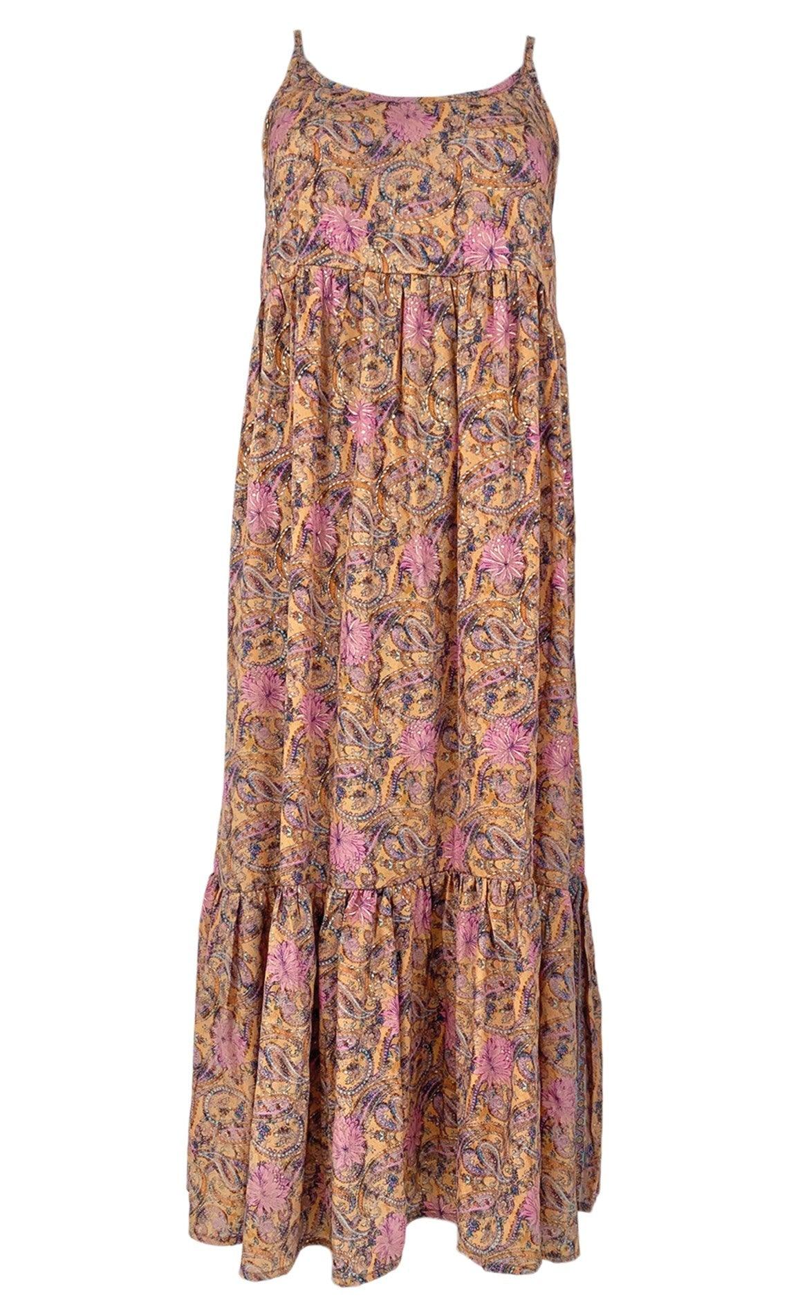 Black Colour Kjole - Luna Vero Boho Strap - Pastel Peach