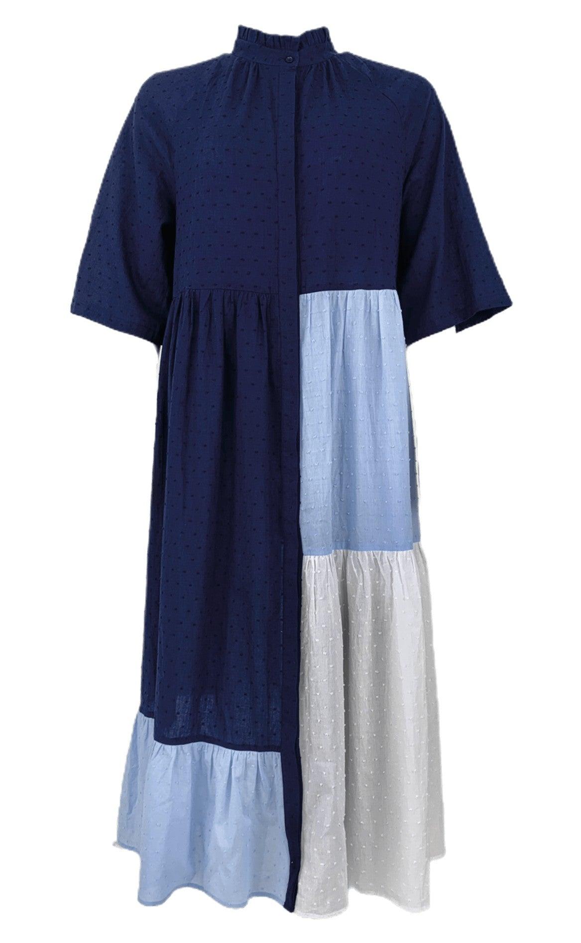 Black Colour Kjole - Melly - Navy Blue