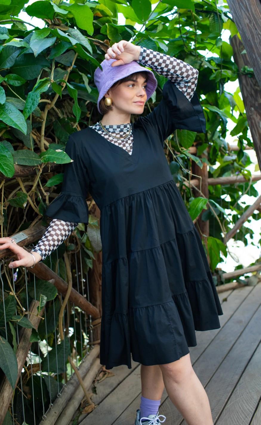 Black Colour Kjole - Paige Short Boho - Black