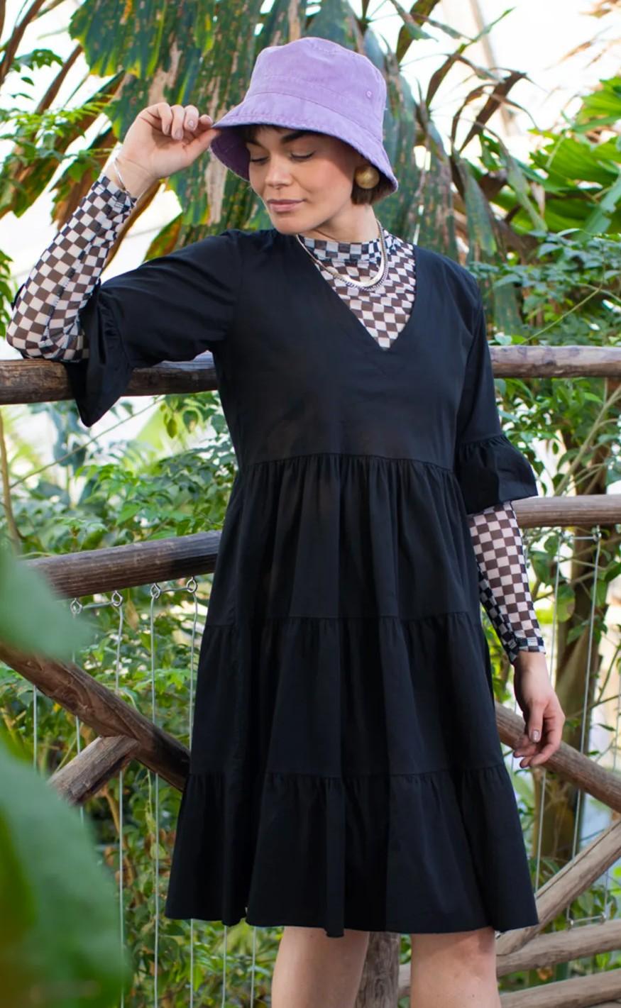 Black Colour Kjole - Paige Short Boho - Black