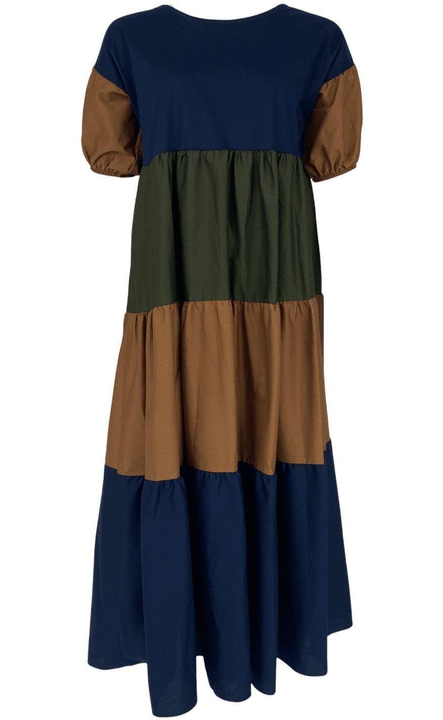 Black Colour Kjole - Suri - Navy Multi
