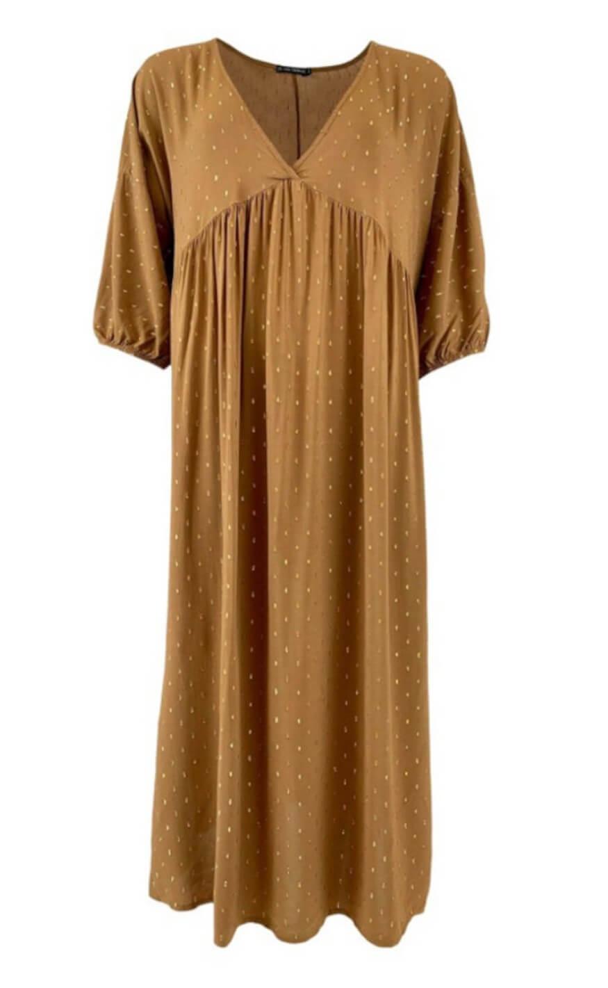 Black Colour Kjole - Vigga Maxi - Camel