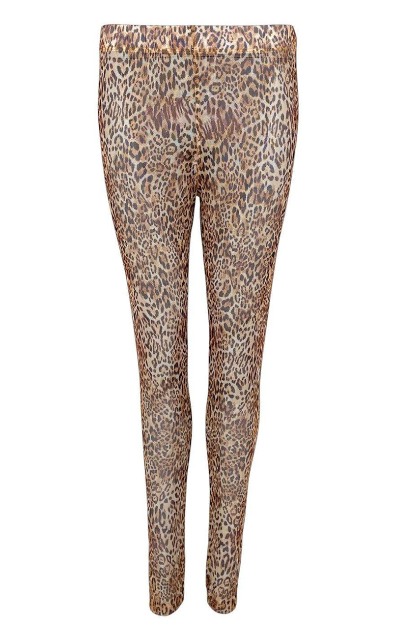 Black Colour Leggings - Florence Mesh - Spring Leo