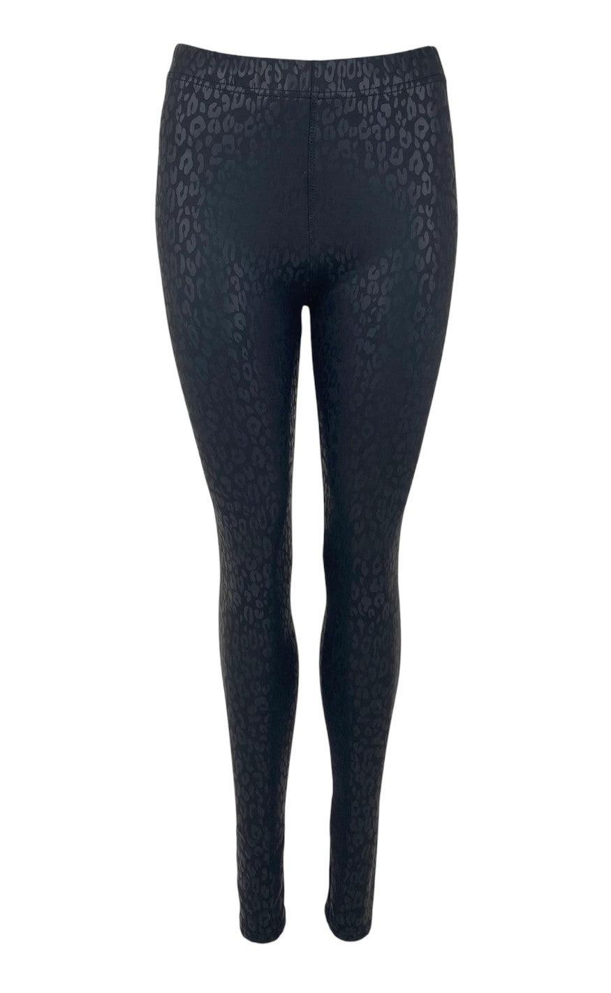 Black Colour Leggings - Riley Leo - Black