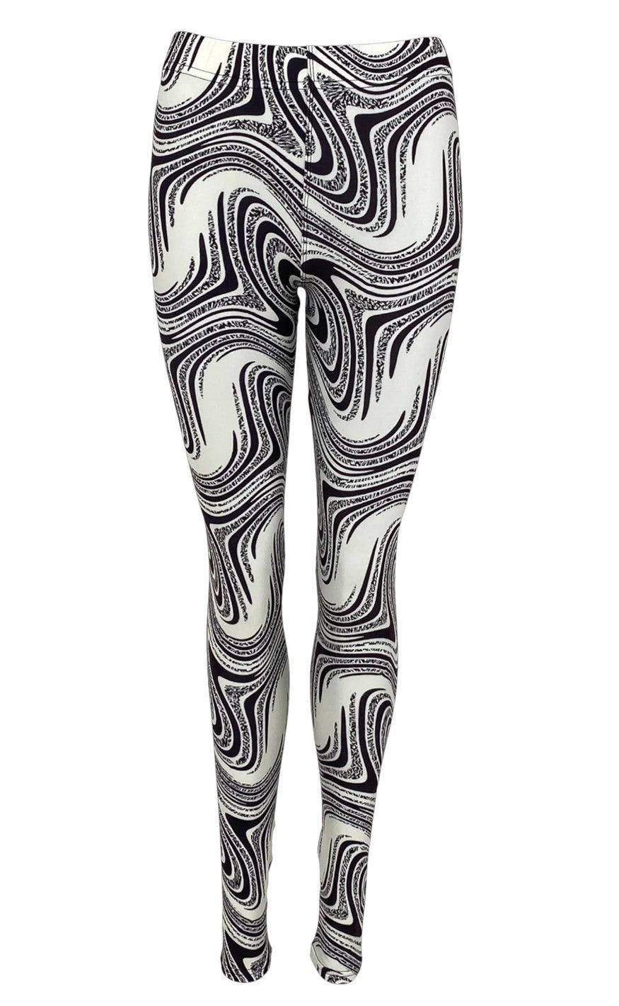 Black Colour Leggings - Robyn - Black Warp