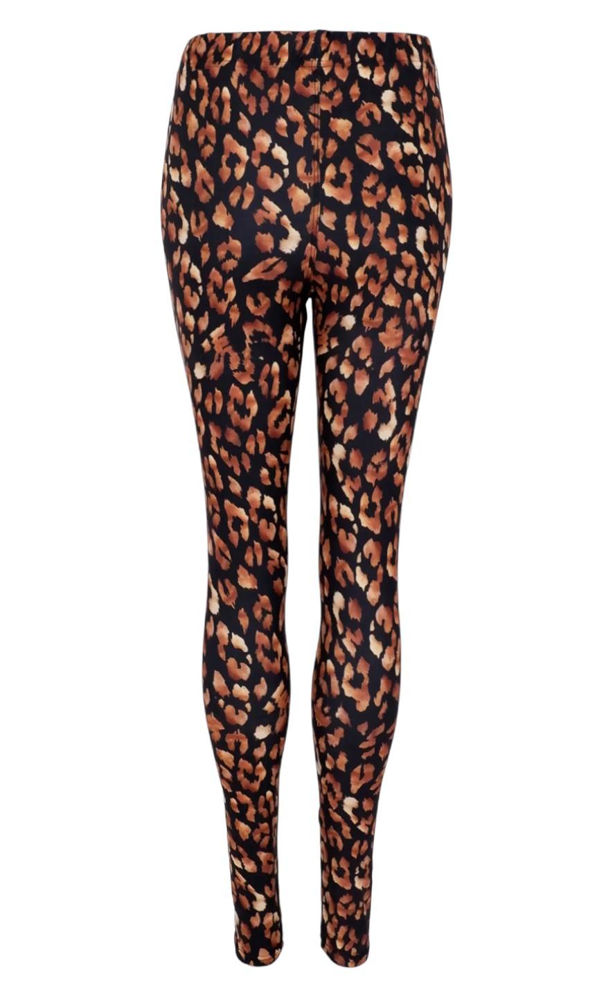Black Colour Leggings - Robyn - Golden Animal