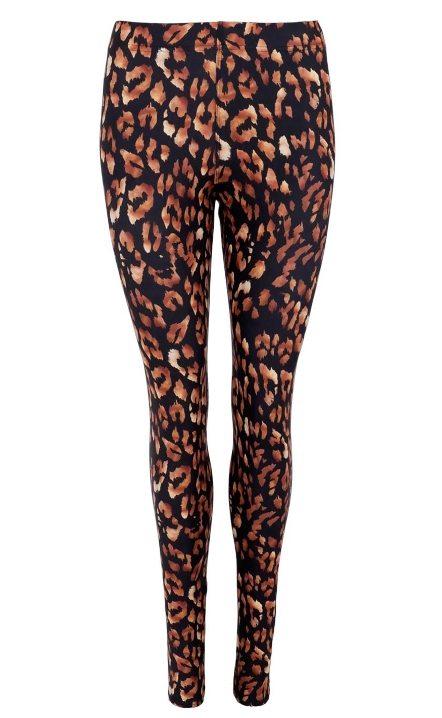 Black Colour Leggings - Robyn - Golden Animal