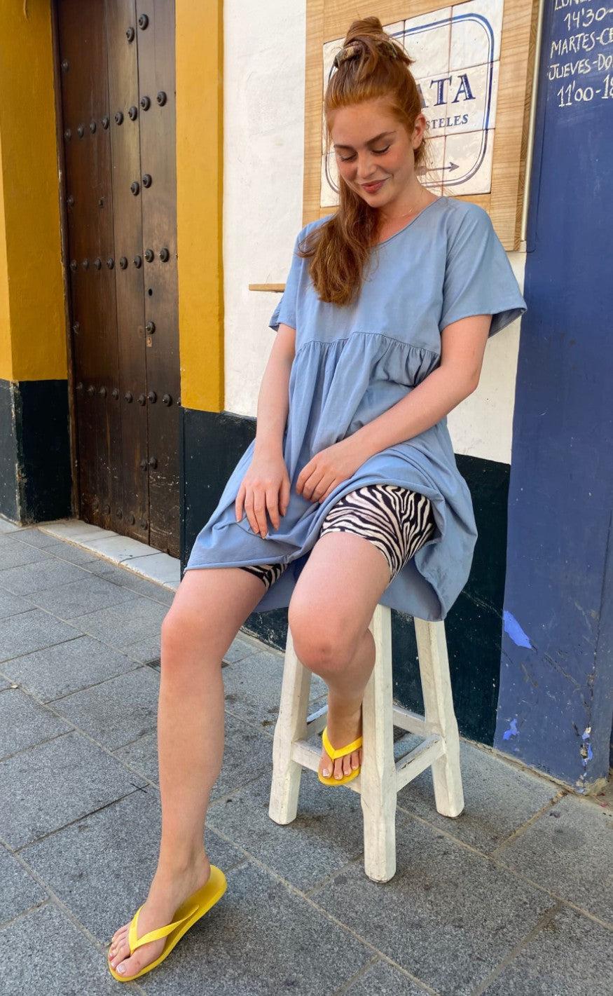 Black Colour - Mimi T-Shirt Kjole - Blue