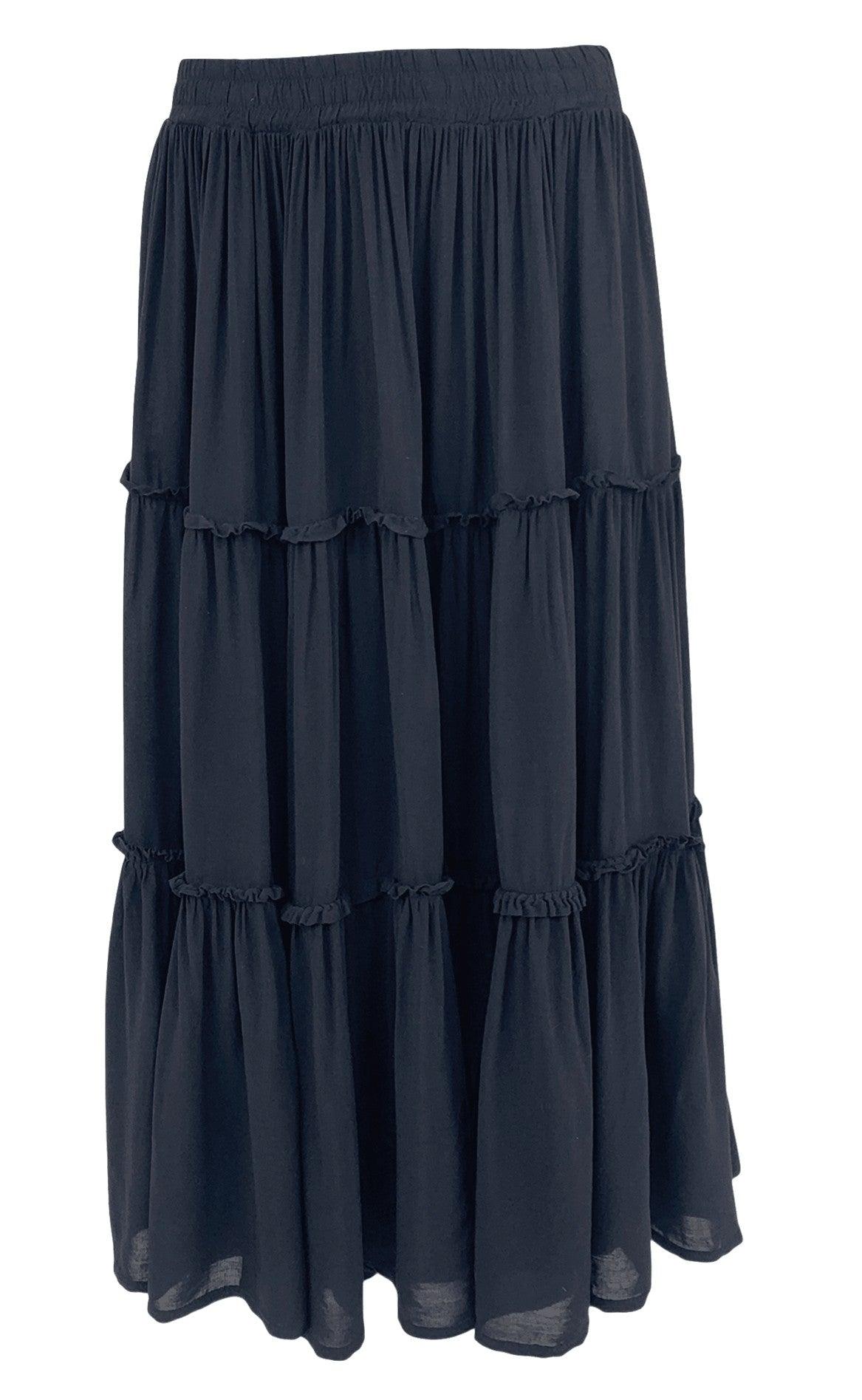 Black Colour Nederdel - Ada Boho - Black