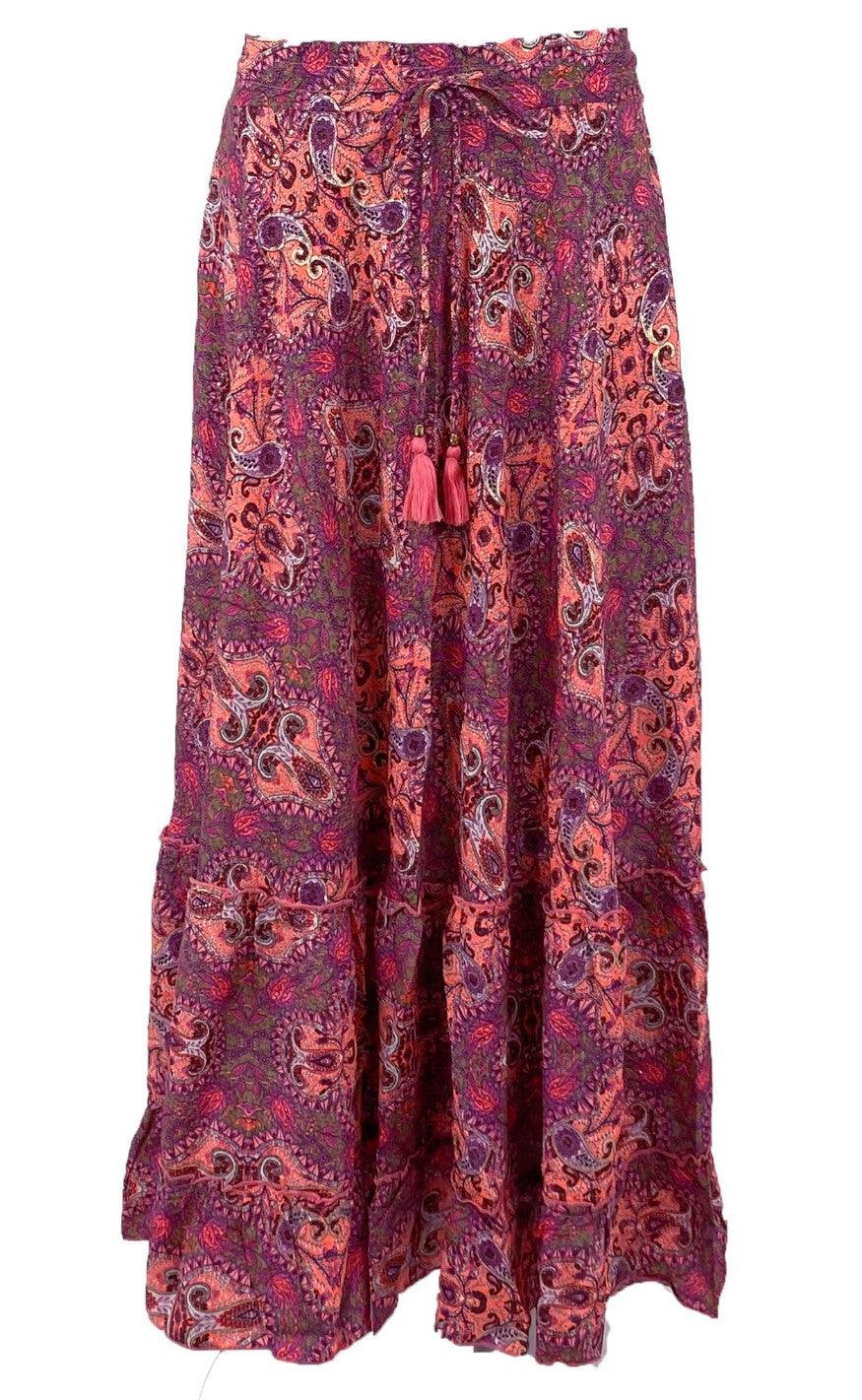 Black Colour Nederdel - Luna Maxi - Vibrant Pink