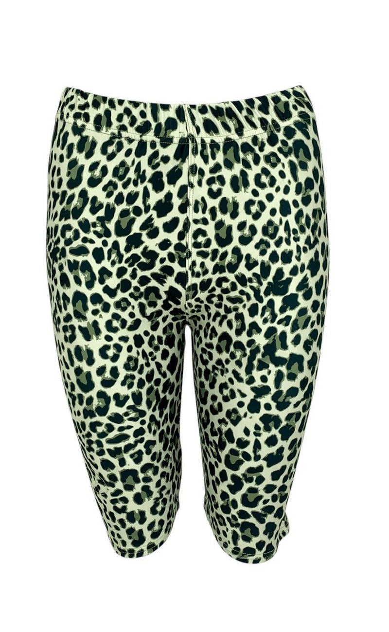 Black Colour Shorts - Erin - Lt. Green