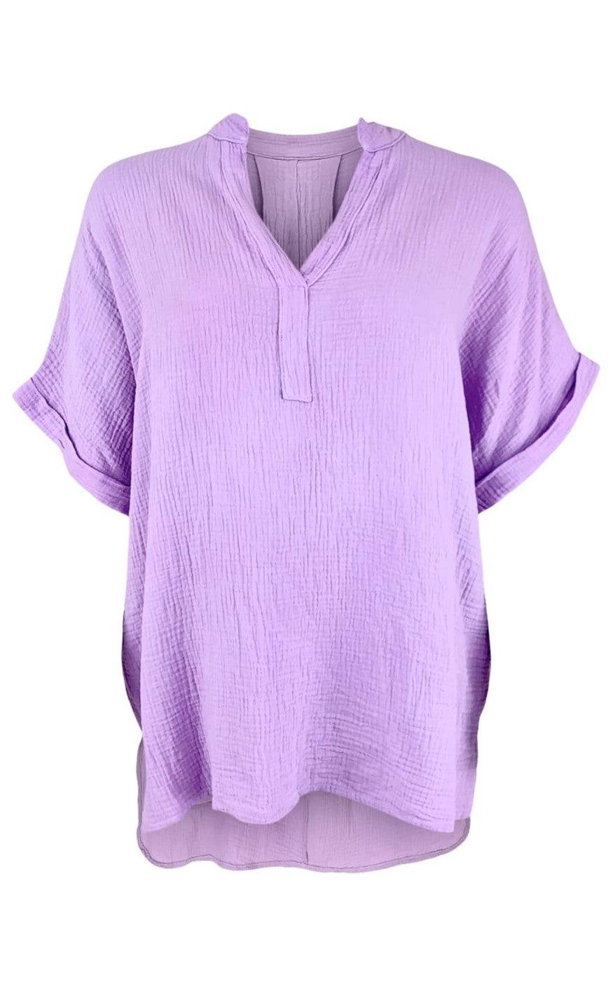 Black Colour Skjorte - Dune Wingsleeve - Lavender
