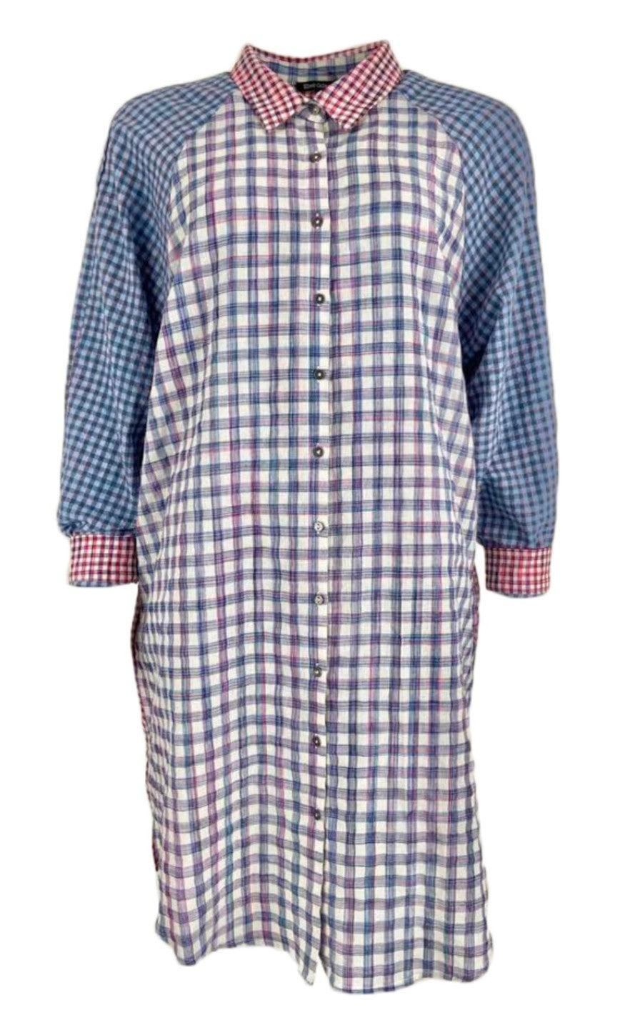 Black Colour Skjorte - Janna Oversize - Multi Blue