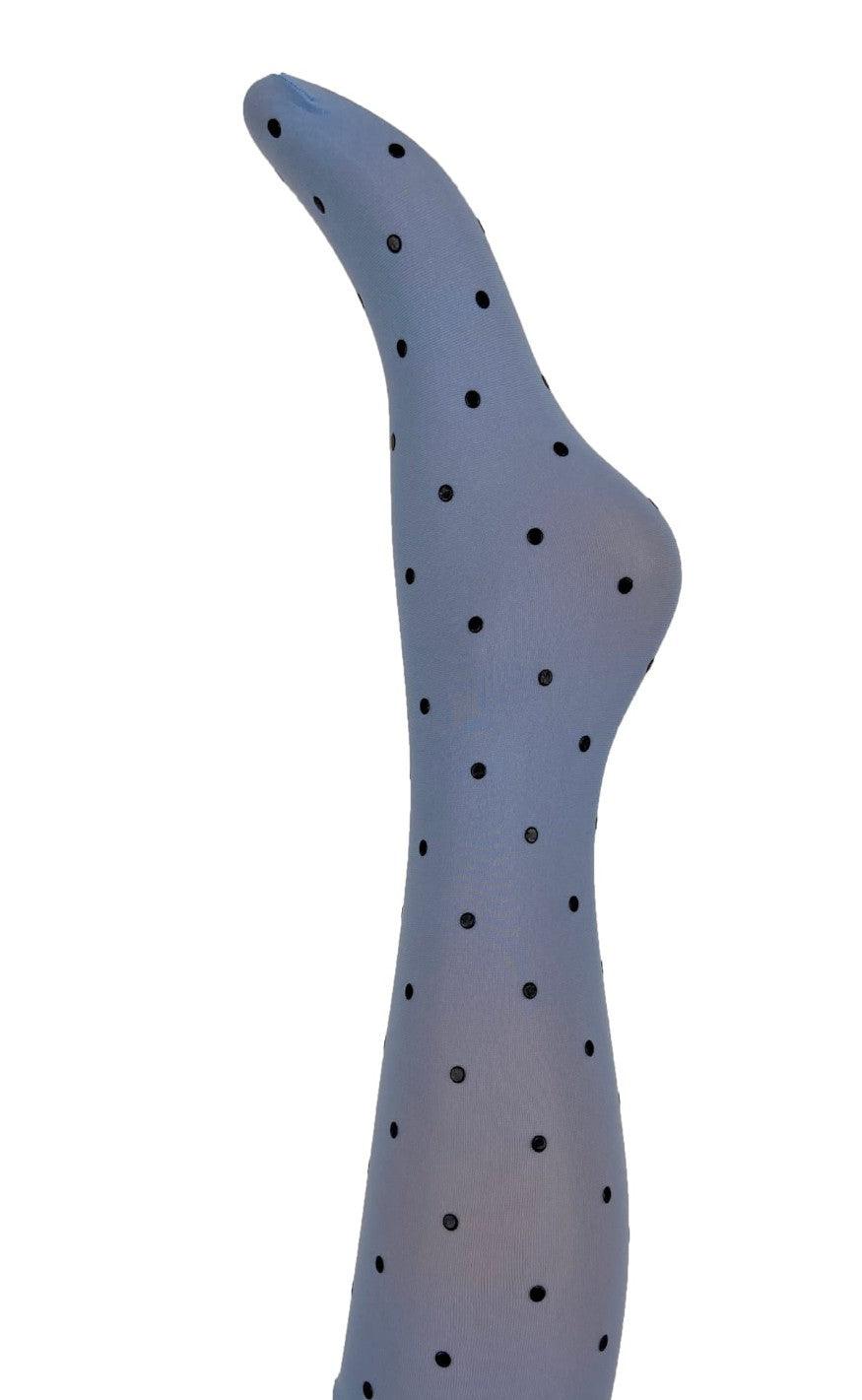 Black Colour Strømper - Aura Knee High Socks - Dots Candy