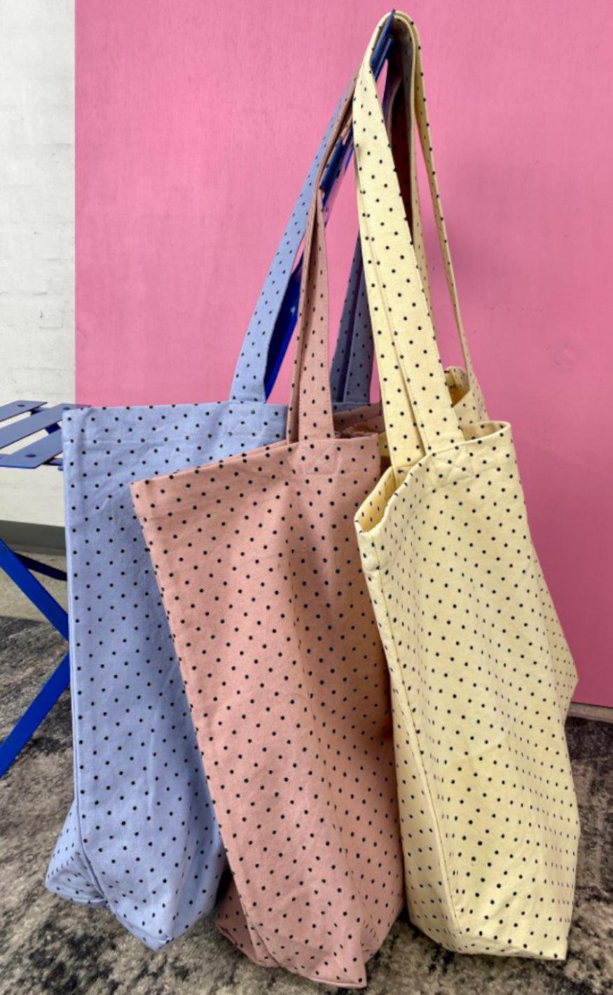 Black Colour Taske / Shopper - Misha - Light Yellow