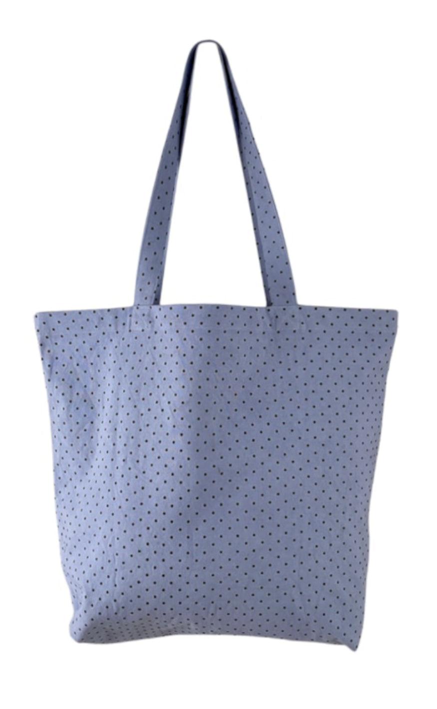 Black Colour Taske / Shopper - Misha - Sky Blue