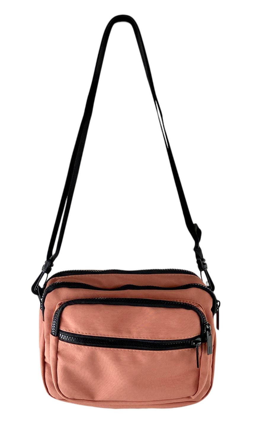 Black Colour Taske - Vada Matte Nylon - Pepe Rose