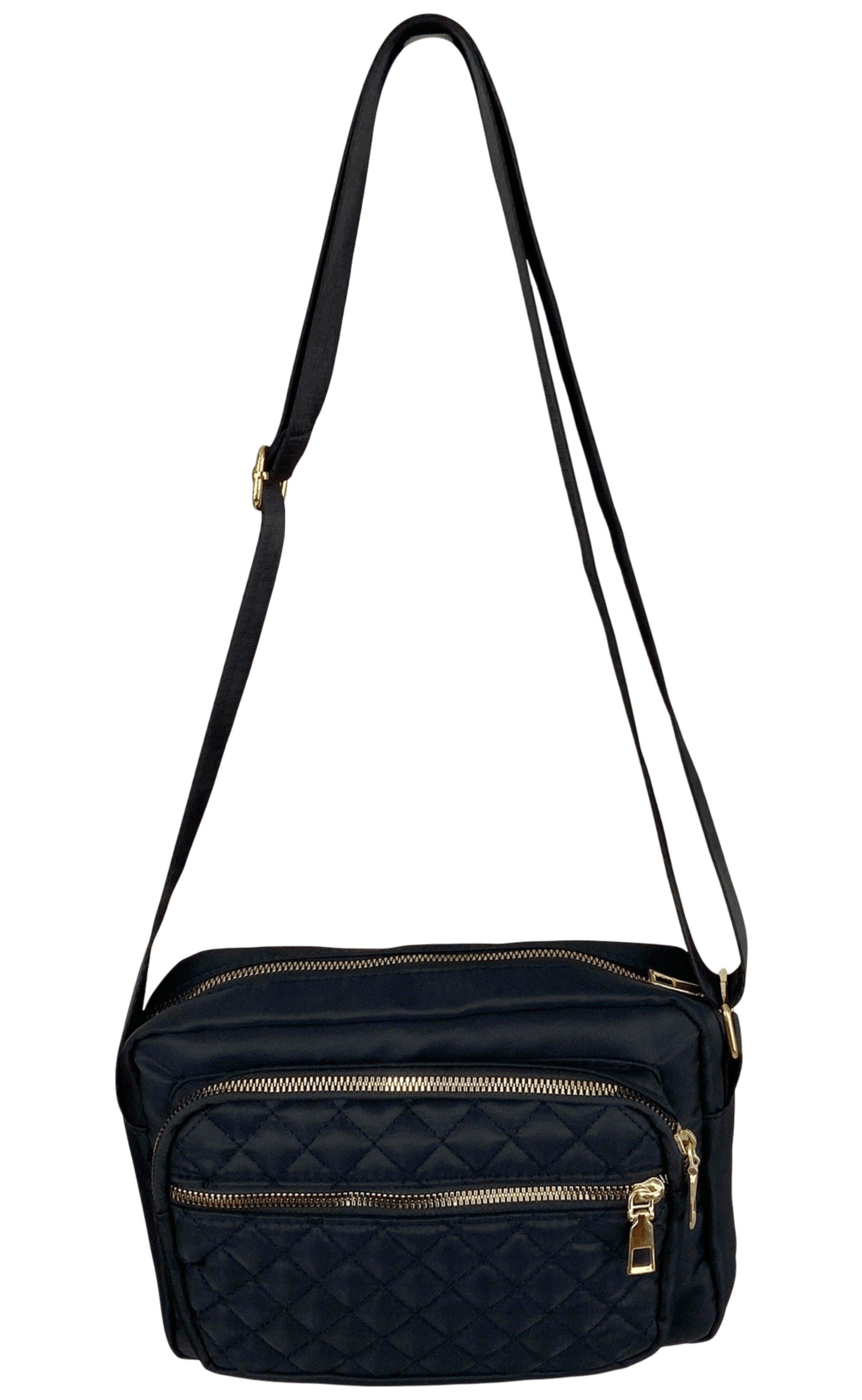 Black Colour Taske - Viggy Quilt Medium - Black